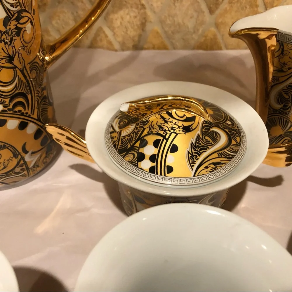 Versace Rosenthal Classic Medusa Weider Collection Tea Coffee 5 Piece Set